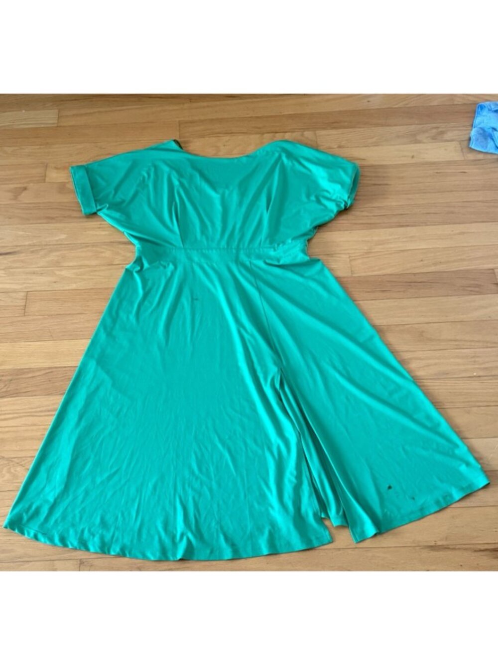 Alexia Admor Women's 1x Grass Green Midi Dress Slit Casual‎ Elegant